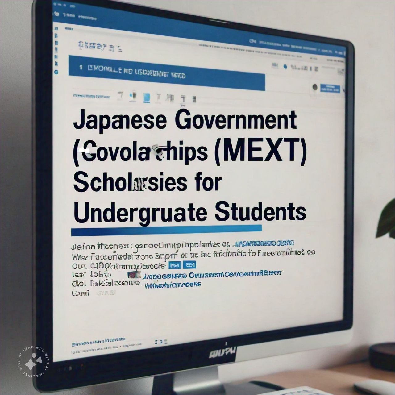 Japanese Government (MEXT) Scholarships for Undergraduate Students